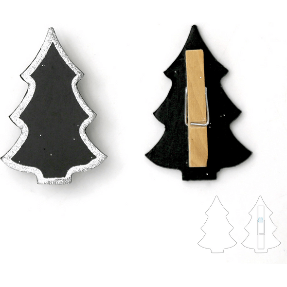 Mini Slates with Black Fir Shape